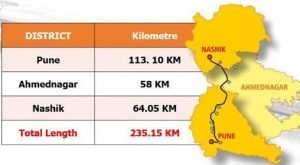 Pune-Nashik Semi High Speed Rail Corridor Map