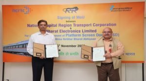 MoU signing ceremony between BEL and NCRTC