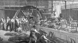 Making of steel armouring wires for Atlantic Telegraph Cable of 1865