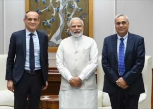 Schneider Elecric CEO with Indian PM