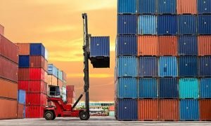 Container in yard