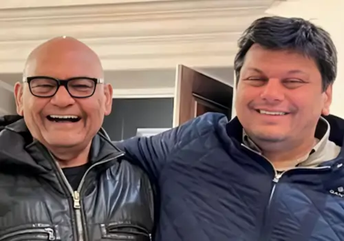 Agnivesh Agarwal with Anil Agarwal